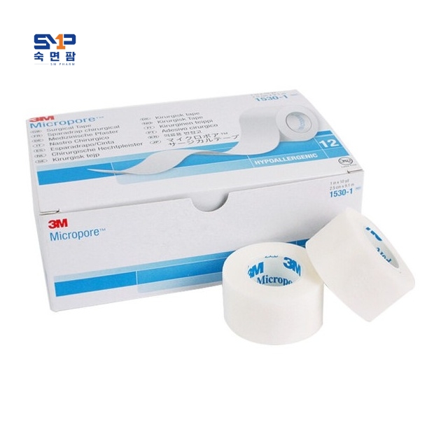 3M 종이반창고(마이크로포어/MICROPORE) 백색(1inch),1530-1