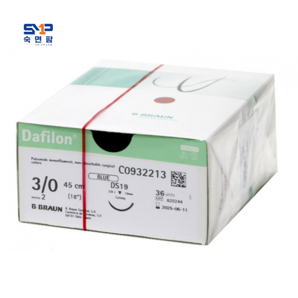 다필론(슈프라미드) C0712205(4/0 DS19 각침 19mm 3/8 circle 45cm)